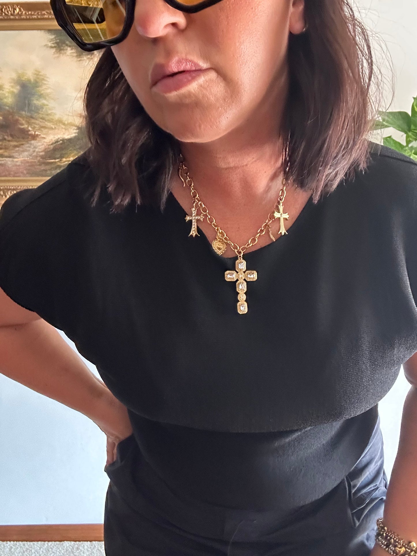 MAGLIA NERA IN FILO