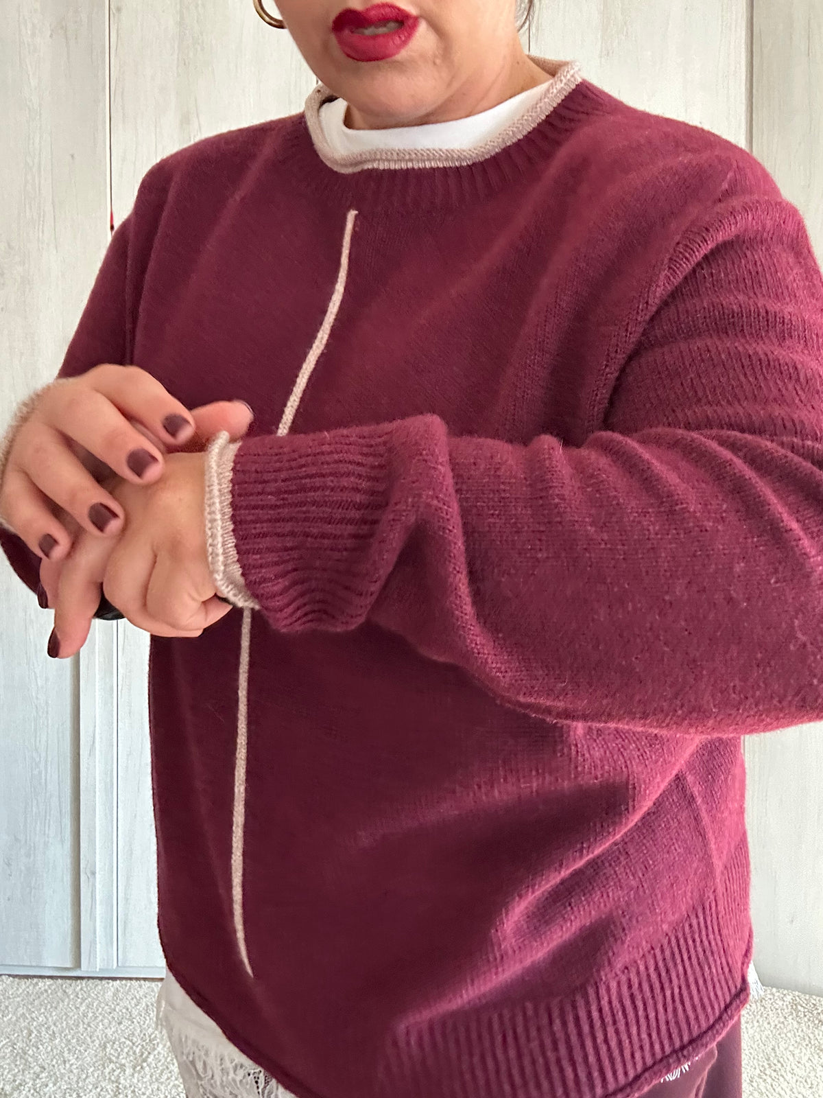 Maglia Luna Bordeaux ✨