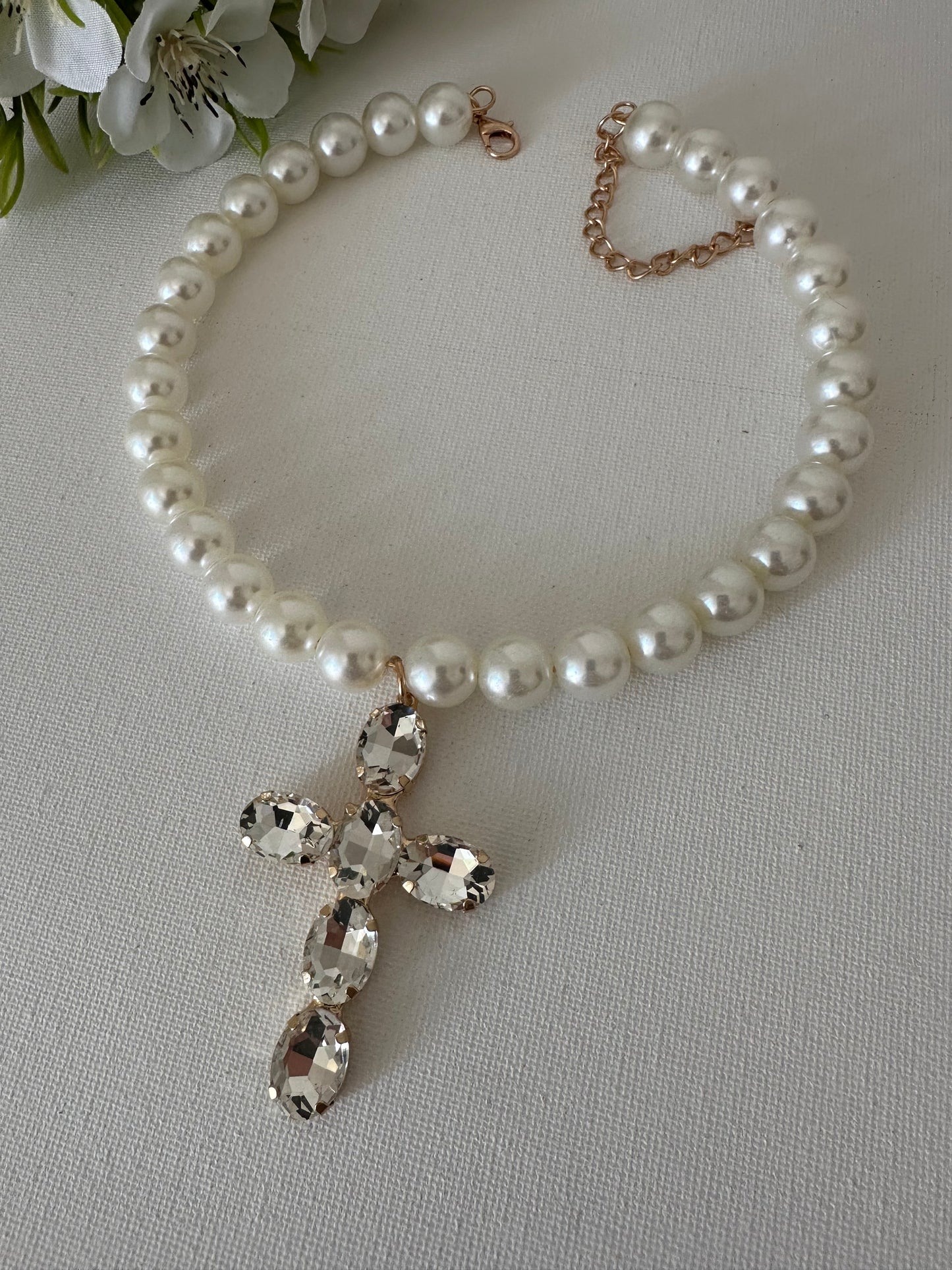 COLLANA CROCE GLAM