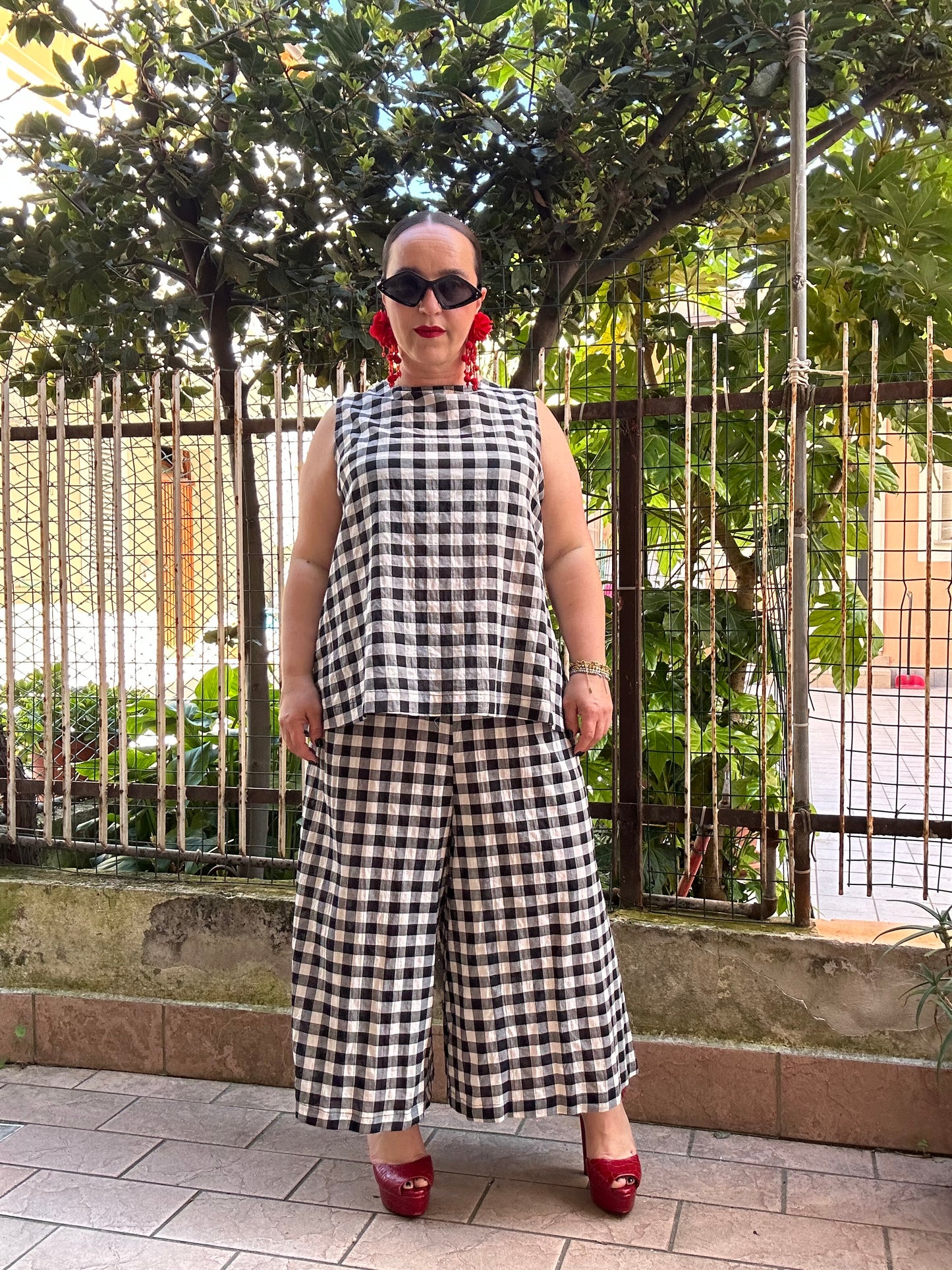 COORDINATO VICKY A QUADRI