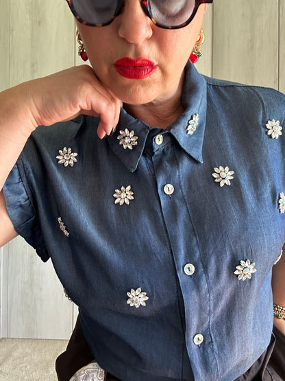 CAMICIA JEWEL DENIM ✨