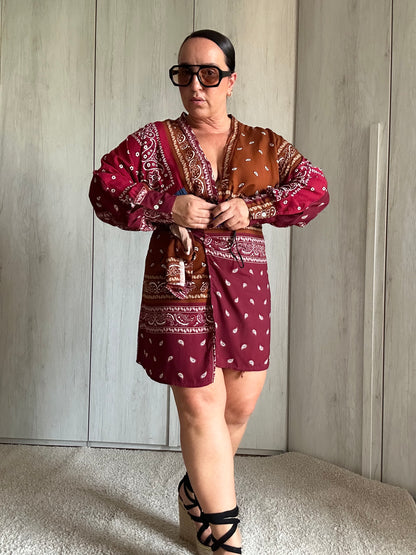 ABITO PORTAFOGLIO AMBER BORDEAUX ✨
