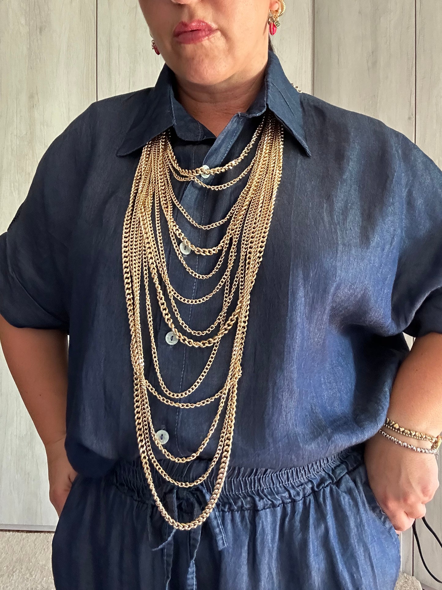 COLLANA GOLD MULTIFILO