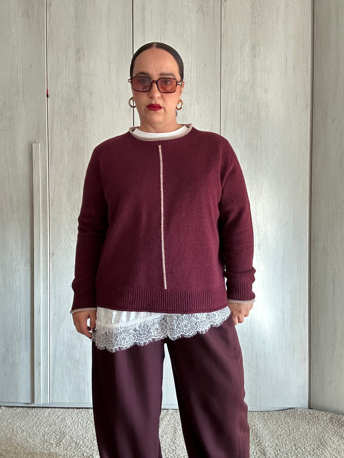 Maglia Luna Bordeaux ✨
