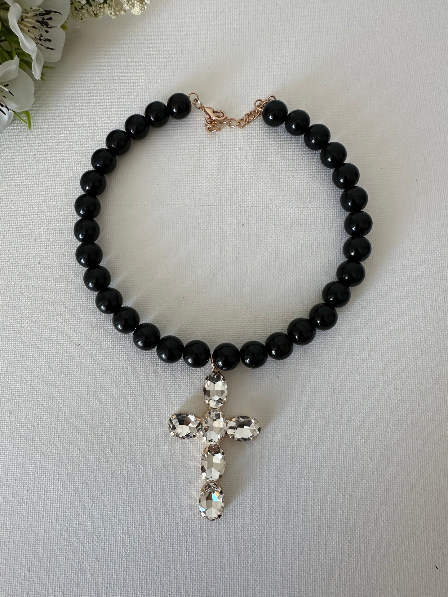 COLLANA CROCE GLAM