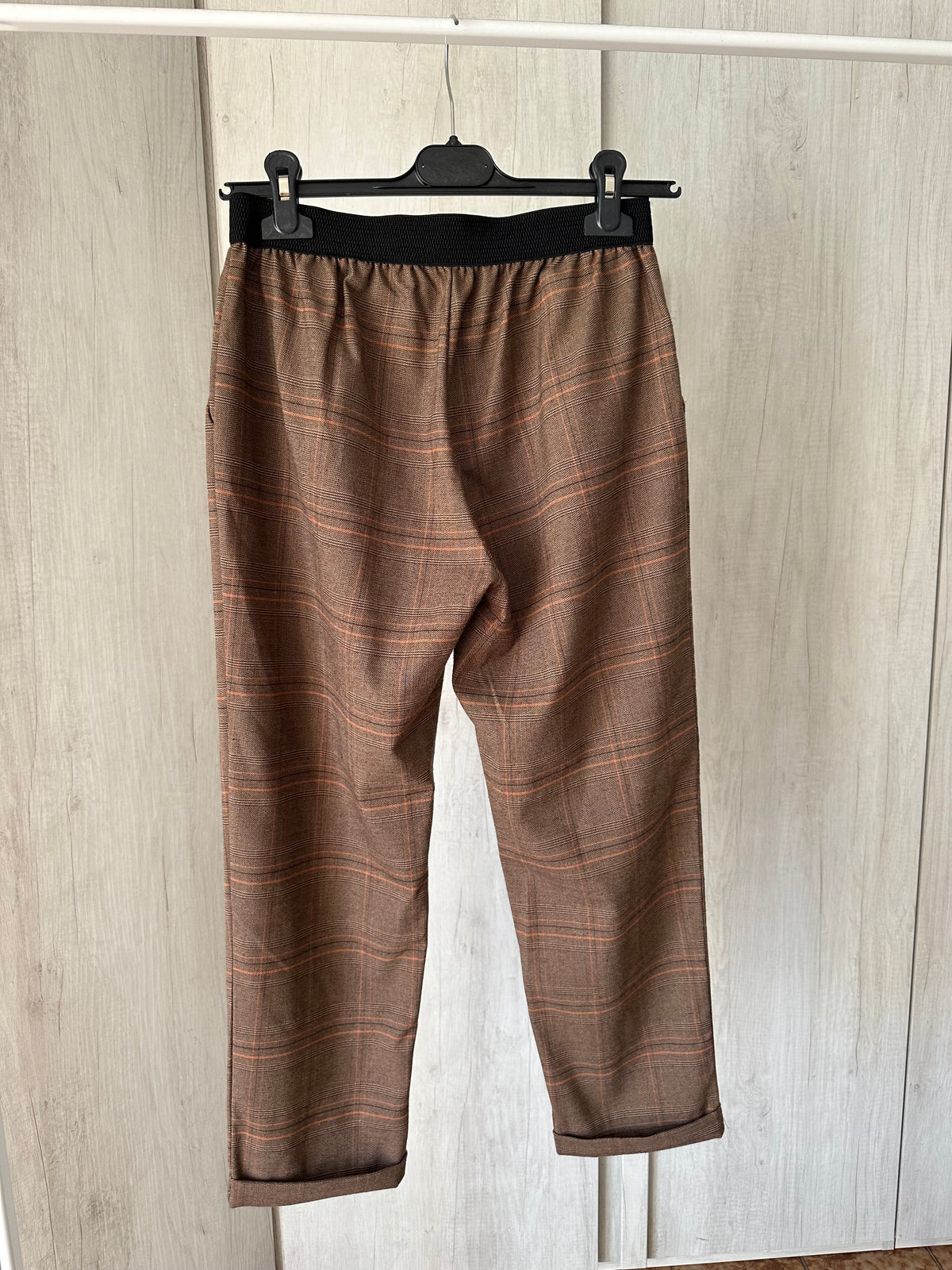 Pantalone a sigaretta fantasia check