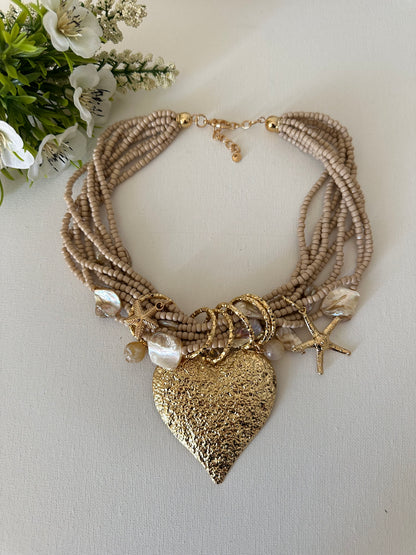 COLLANA CON CHARMS CUORE