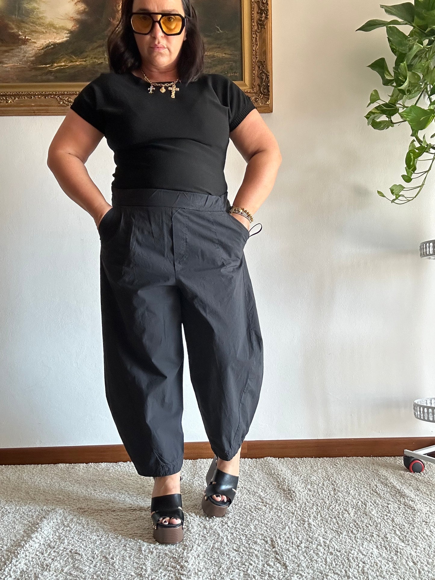 PANTALONE BALLON NERO