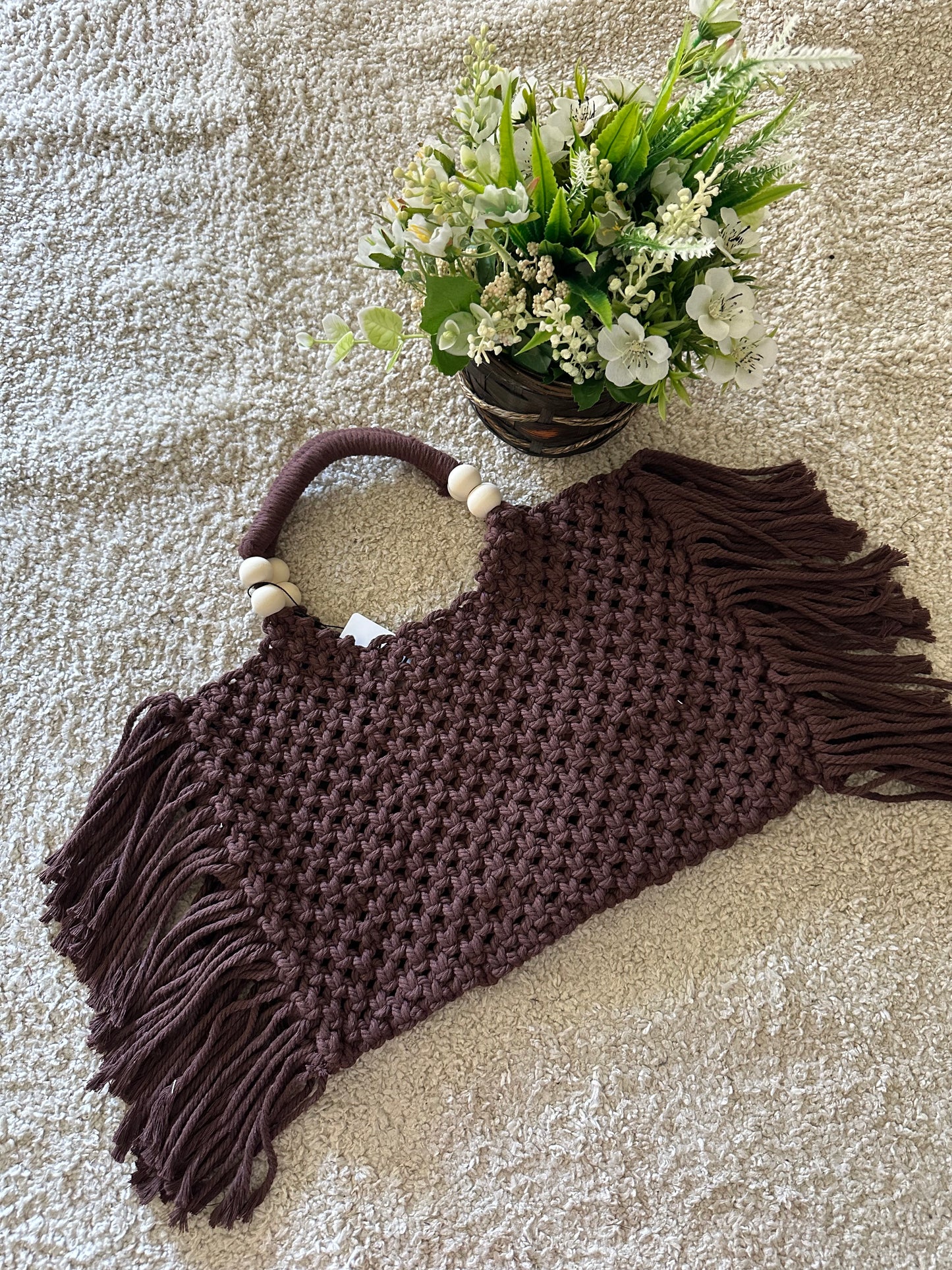 BORSA FRANGE IN MACRAMÉ