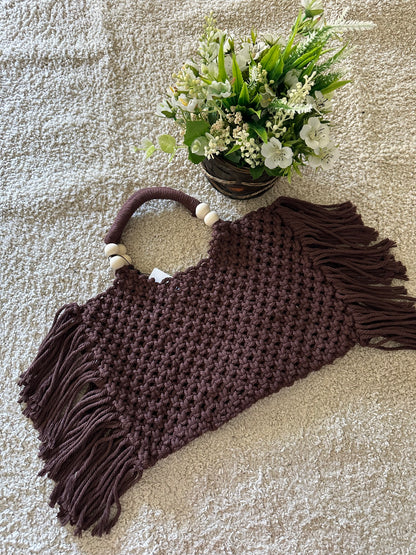 BORSA FRANGE IN MACRAMÉ
