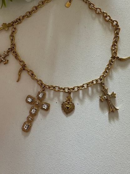 COLLANA CHARM CROCE