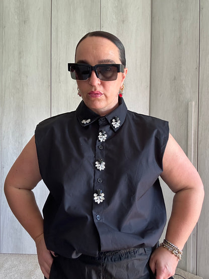 CAMICIA BLACK JEWEL ✨