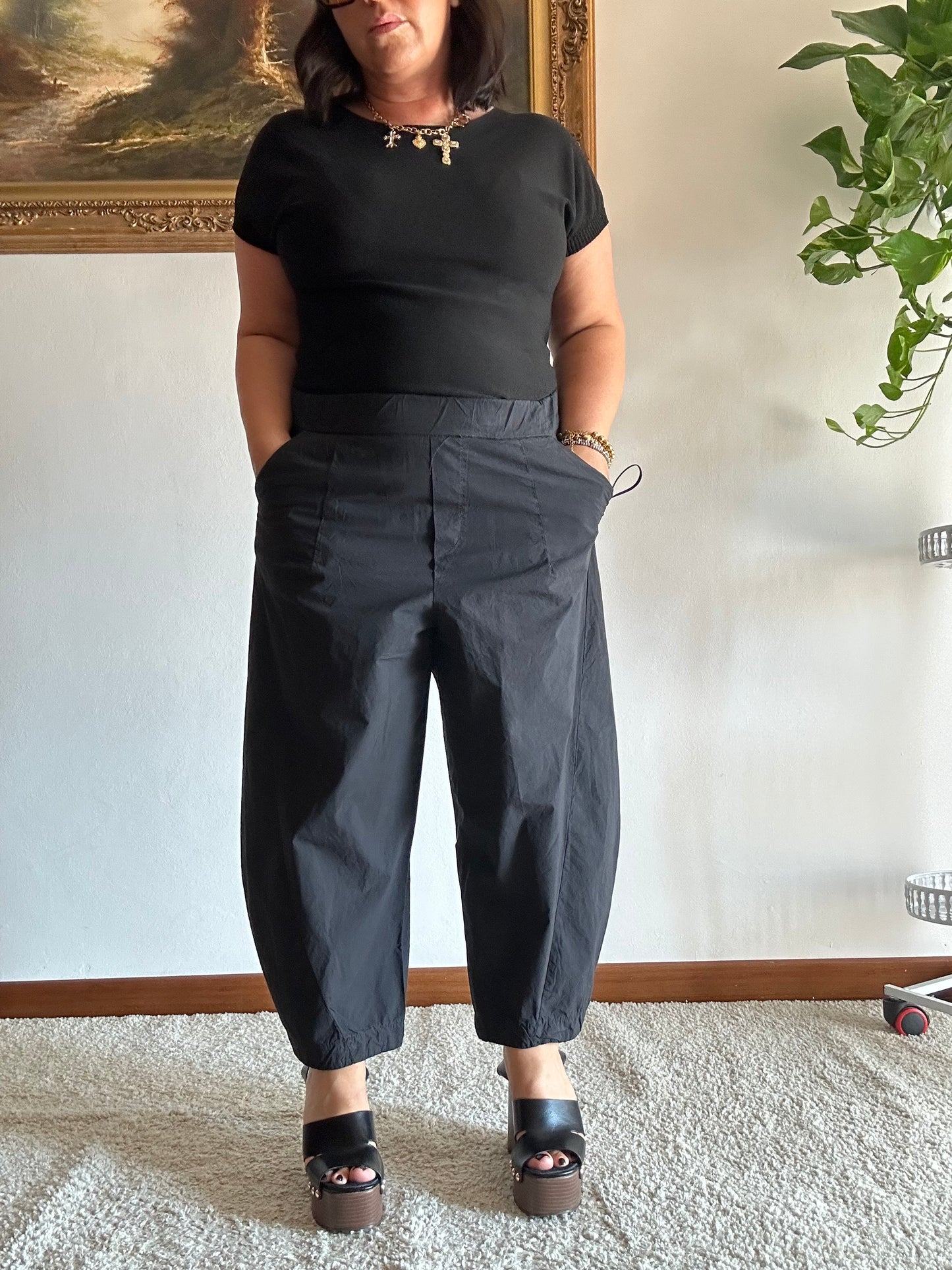 PANTALONE BALLON NERO