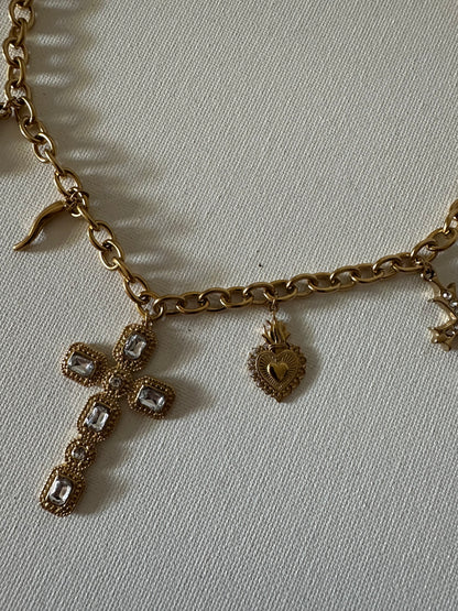 COLLANA CHARM CROCE