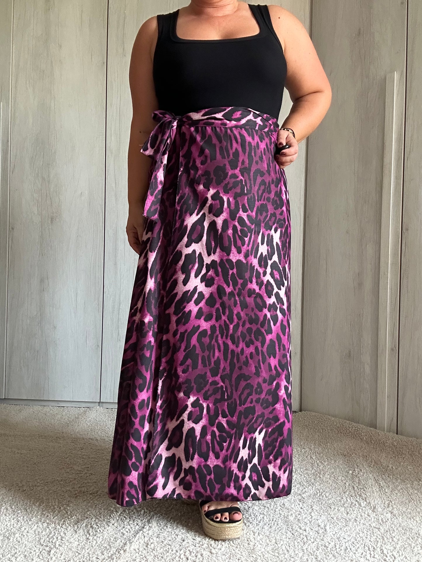 GONNA PAREO LEOPARD VIOLA 💜