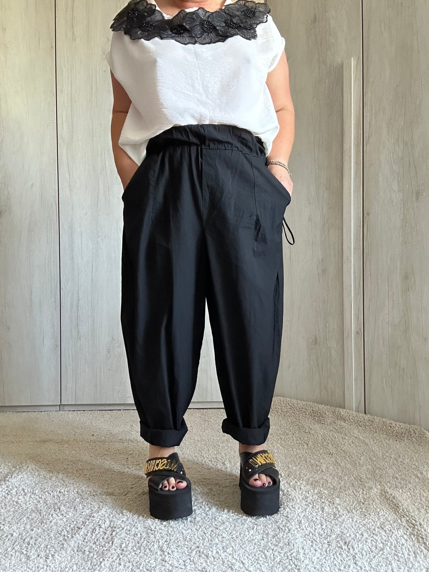 PANTALONE SAHARA NERO ✨