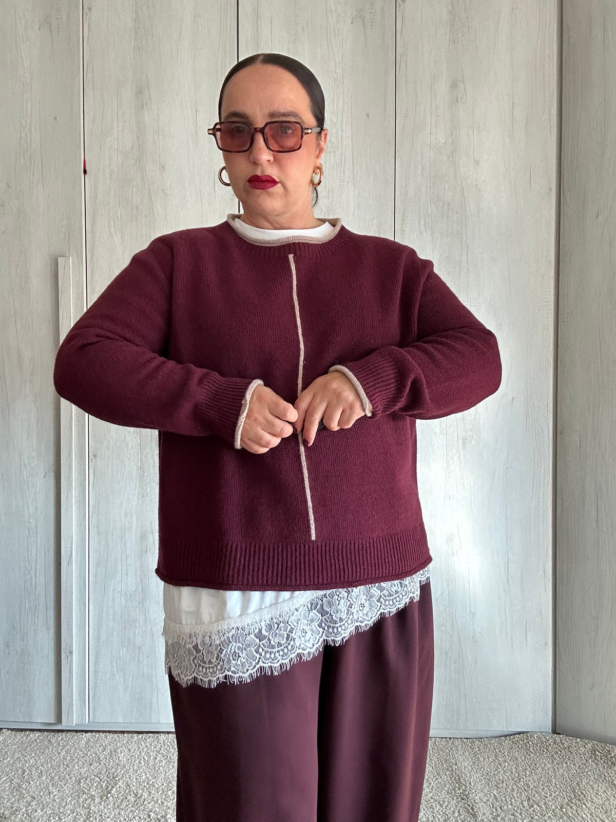 Maglia Luna Bordeaux ✨