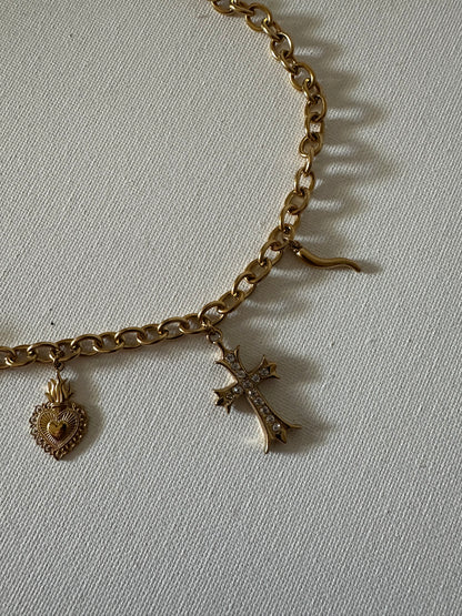 COLLANA CHARM CROCE