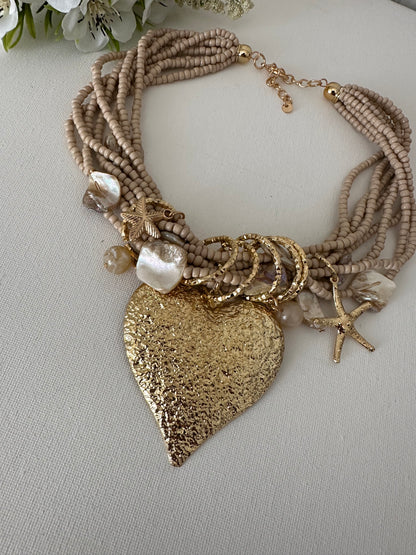 COLLANA CON CHARMS CUORE