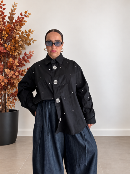 🖤 Camicia oversize Gioiello