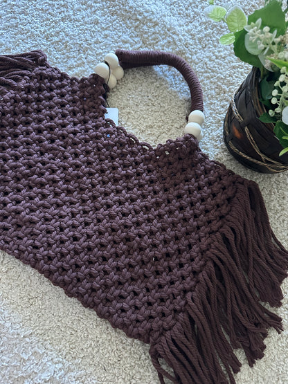 BORSA FRANGE IN MACRAMÉ