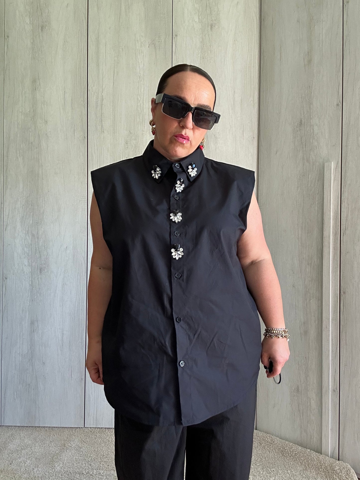 CAMICIA BLACK JEWEL ✨