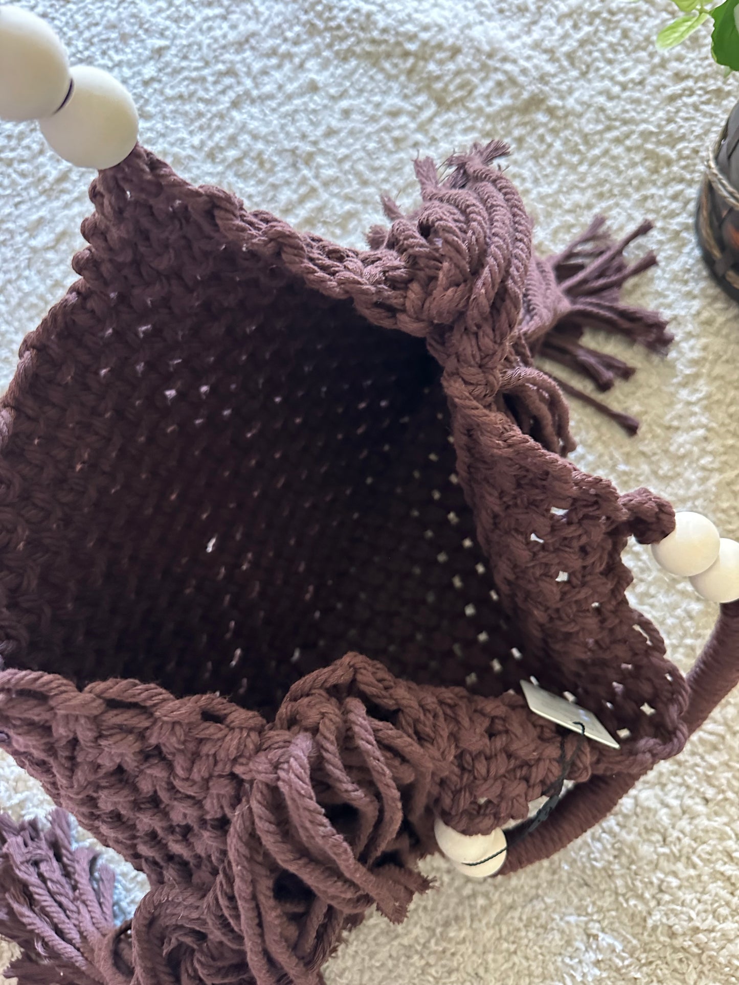 BORSA FRANGE IN MACRAMÉ