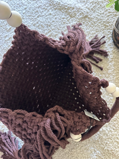 BORSA FRANGE IN MACRAMÉ