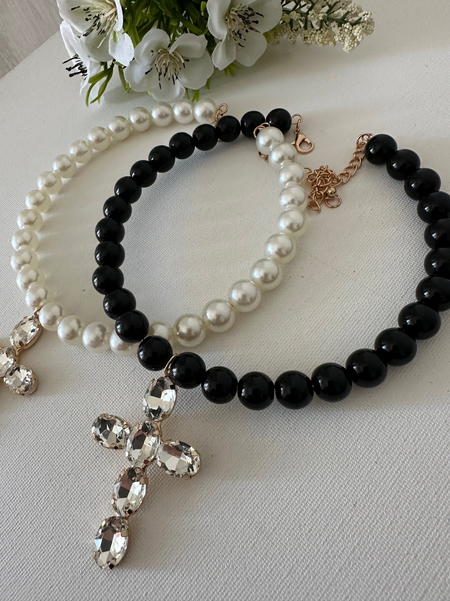 COLLANA CROCE GLAM