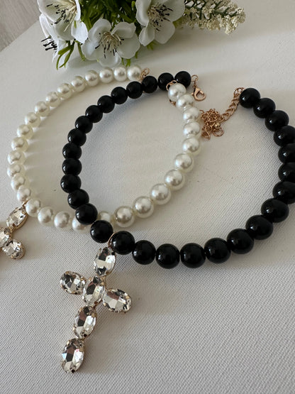COLLANA CROCE GLAM
