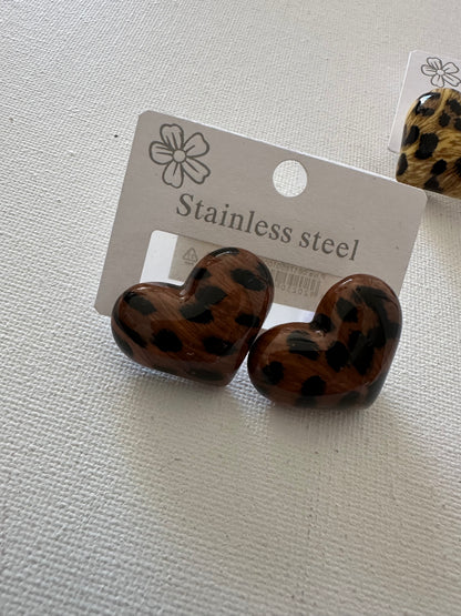 Orecchino cuore misti