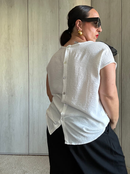 BLUSA PETALI NERI 🖤✨