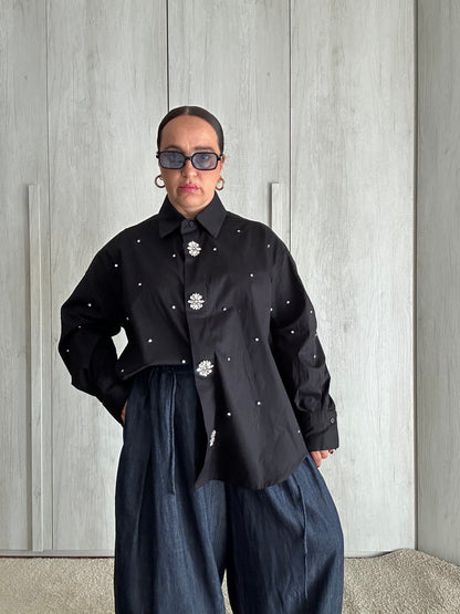 🖤 Camicia oversize Gioiello