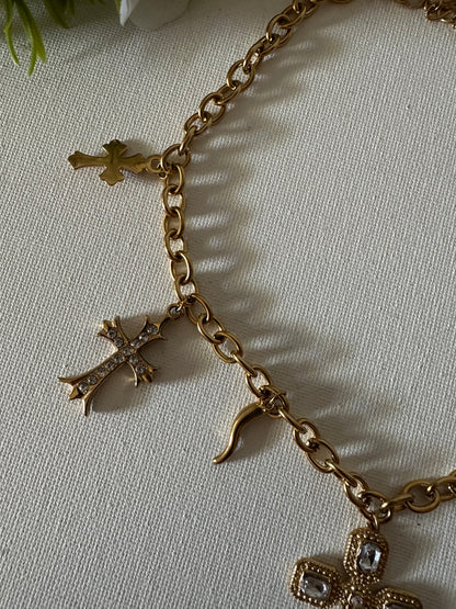 COLLANA CHARM CROCE