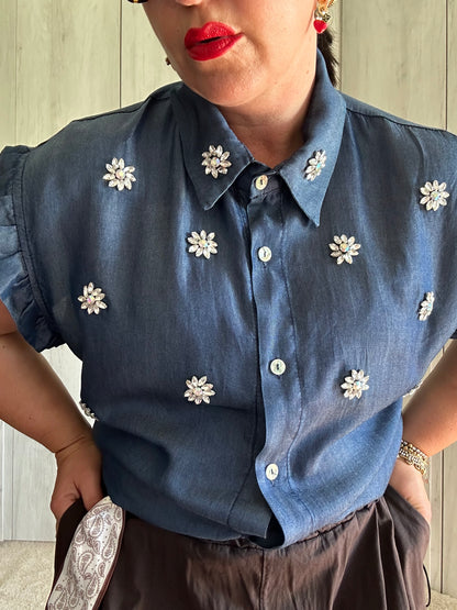 CAMICIA JEWEL DENIM ✨