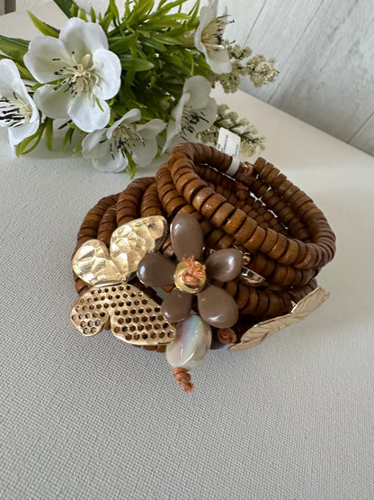 BRACCIALE EFFETTO LEGNO