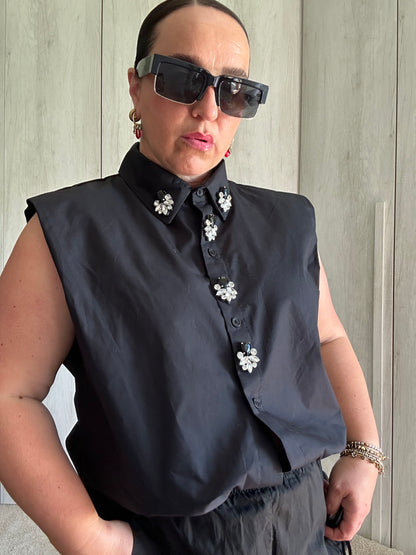 CAMICIA BLACK JEWEL ✨