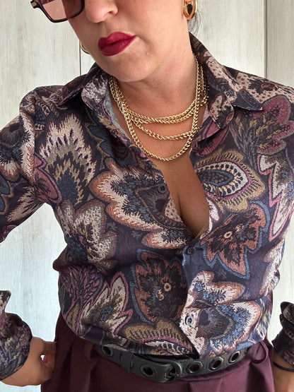 Camicia Fantasia Viola