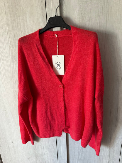Cardigan in lana fina