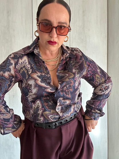 Camicia Fantasia Viola
