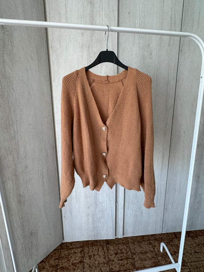 Cardigan cammelo