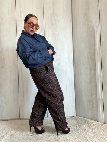 Pantalone Balloon Animalier Leopardato