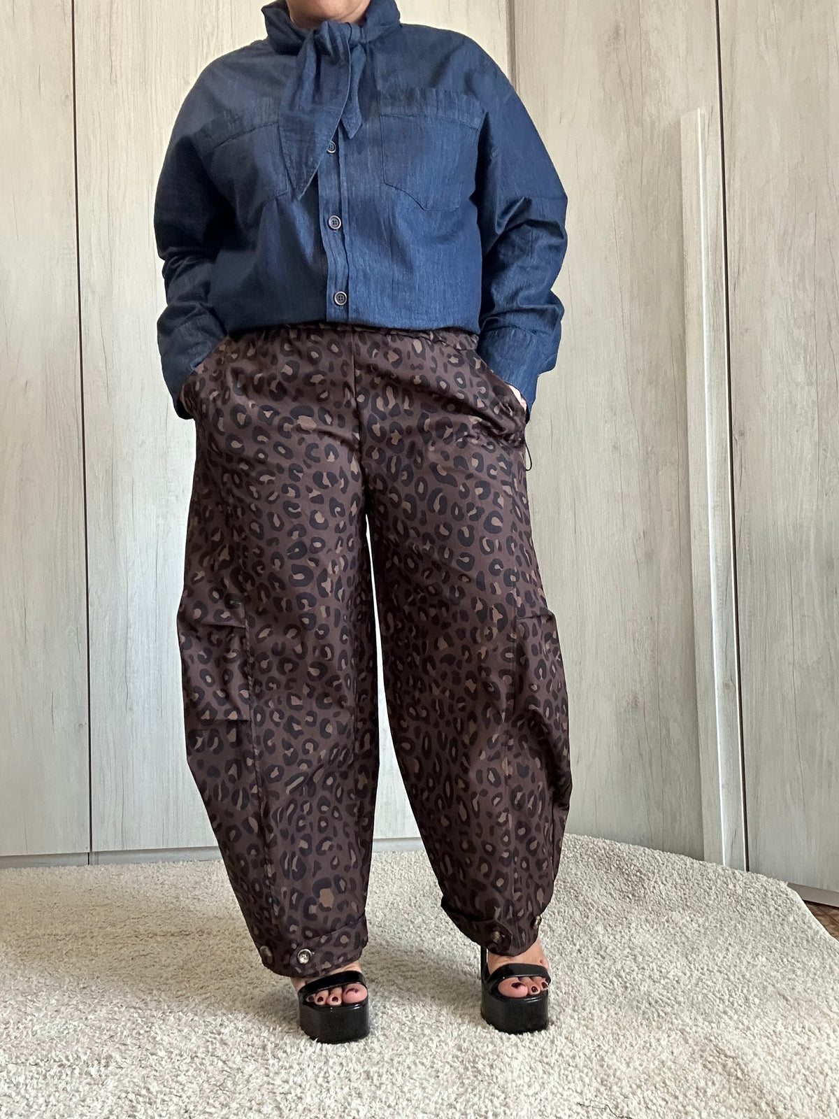 Pantalone Balloon Animalier Leopardato