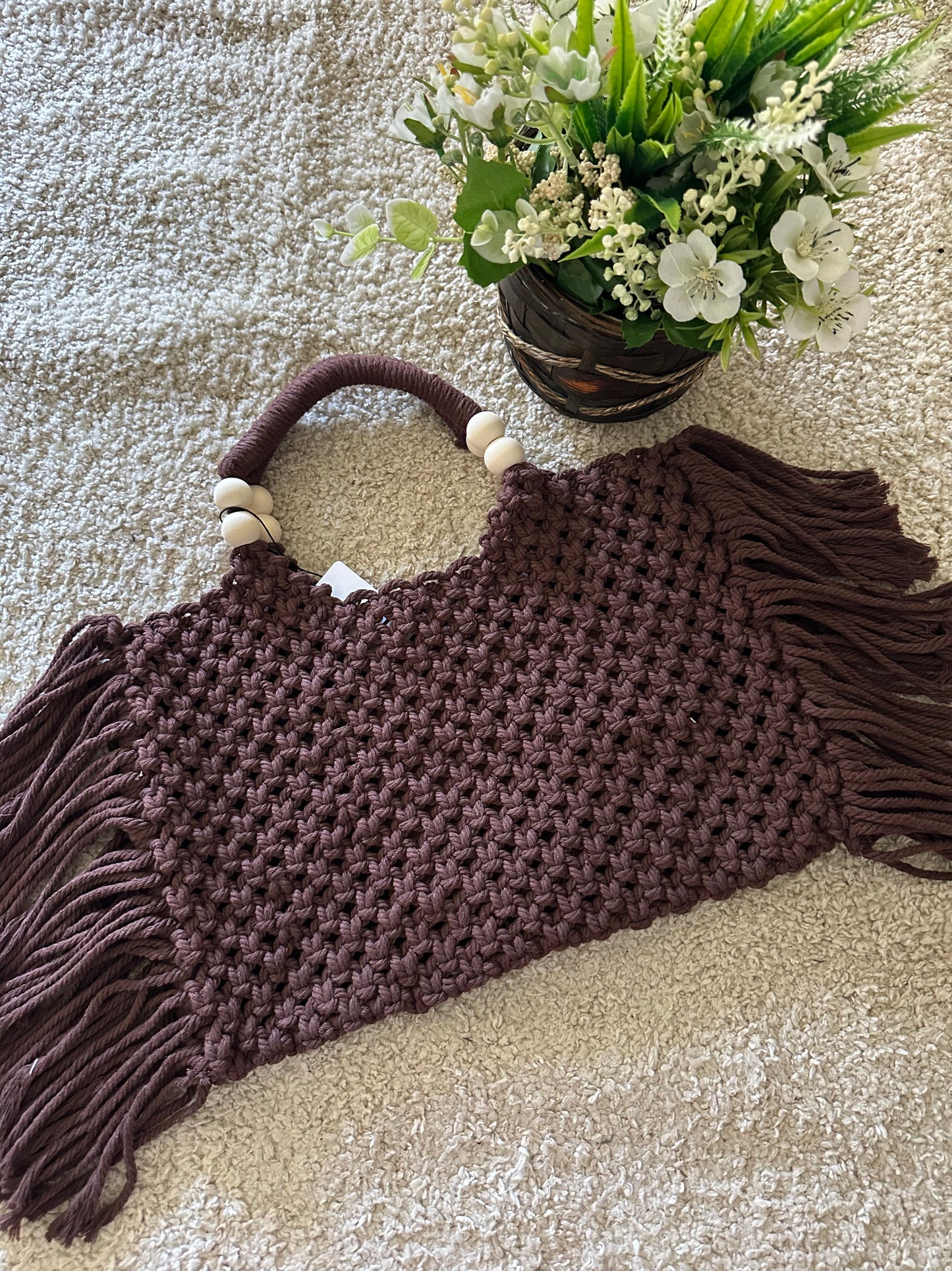 BORSA FRANGE IN MACRAMÉ