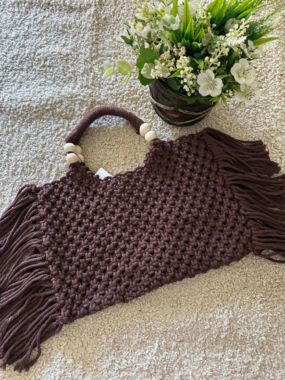 BORSA FRANGE IN MACRAMÉ
