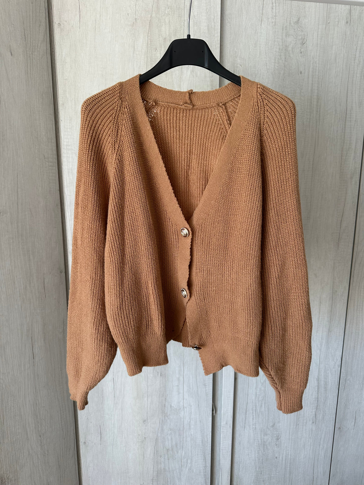 Cardigan cammelo