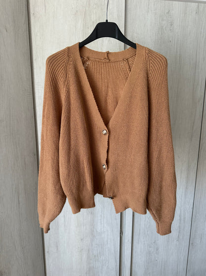Cardigan cammelo