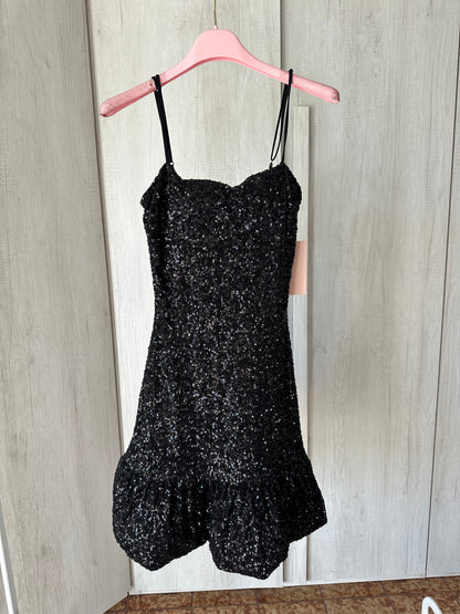 Abitino nero con paillettes