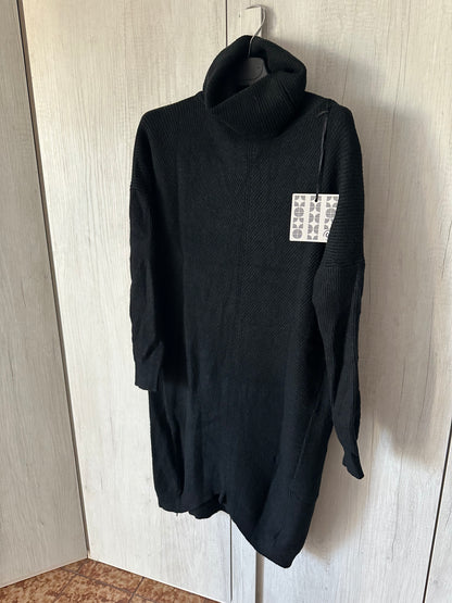 Abito Nero In Maglia
