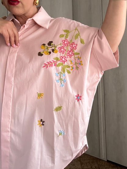 CAMICIA FIORI ROSA